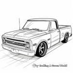 Simple Chevy SSR Coloring Pages for Children 4