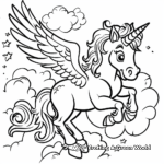 Simple Child-Friendly Pegasus Coloring Pages for Kids 2