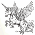 Simple Child-Friendly Pegasus Coloring Pages for Kids 4