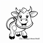 Simple Cow Bell Coloring Pages for Children 4