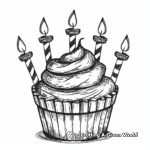 Simple Cupcake Design for Beginner Colorists 1