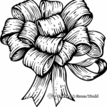 Simple Curly Ribbon Coloring Pages for Kids 1