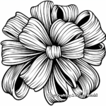 Simple Curly Ribbon Coloring Pages for Kids 2