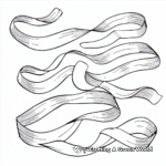 Simple Curly Ribbon Coloring Pages for Kids 4