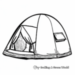 Simple Dome Tent Coloring Pages 3