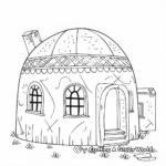 Simple Dome Tent Coloring Pages 4
