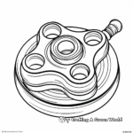 Simple Fidget Spinner Coloring Pages for Kids 2