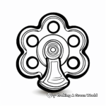 Simple Fidget Spinner Coloring Pages for Kids 4