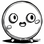 Simple Kid-Perfect Round Gumball Coloring Pages 1