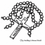 Simple Kids Rosary Coloring Pages 3