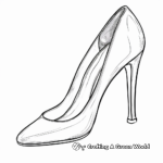 Simple Kitten Heel Coloring Pages for Kids 1
