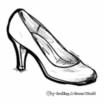 Simple Kitten Heel Coloring Pages for Kids 3