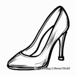 Simple Kitten Heel Coloring Pages for Kids 4