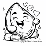 Simple Large Jellybean Coloring Pages for Kids 2