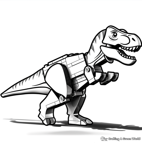 Lego Jurassic World Coloring Pages - Free &amp; Printable!