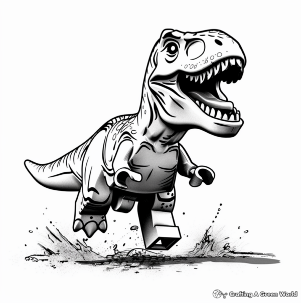 Lego Jurassic World Coloring Pages - Free &amp; Printable!