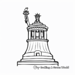 Simple Liberty Bell Coloring Pages for Children 2
