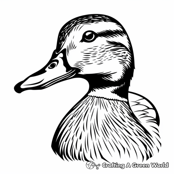 Mallard Duck Coloring Pages - Free &amp; Printable!