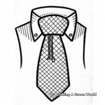 Simple Necktie Coloring Pages for Children 3