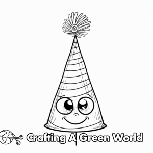 Party Hat Coloring Pages - Free &amp; Printable!