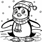 Simple Penguin Coloring Pages for Kids 2