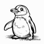 Simple Penguin Coloring Pages for Kids 3