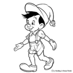 Simple Pinocchio Coloring Pages for Young Children 3