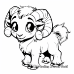 Simple Ram Kid Coloring Pages for Beginners 1