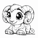 Simple Ram Kid Coloring Pages for Beginners 3