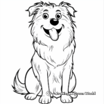 Simple Scotch Collie Coloring Pages for Children 4