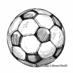 Simple Soccer Ball Coloring Pages 1