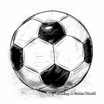 Simple Soccer Ball Coloring Pages 2