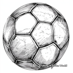 Simple Soccer Ball Coloring Pages 4