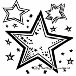Simple Star Shapes Coloring Pages for Children 2