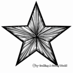 Simple Star Shapes Coloring Pages for Children 4