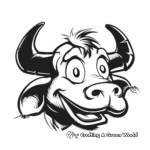 Simple Taurus Coloring Pages for Beginners 1