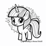 Simple Twilight Sparkle Coloring Pages for Children 4