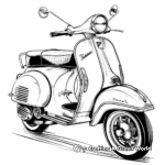 Simplified Scooter Coloring Pages for Toddlers 4