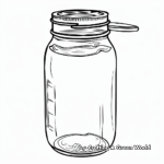 Simplistic Beginner Mason Jar Coloring Pages 4