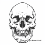 Sinister Vampire Skull Coloring Pages 3