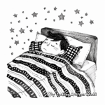Sleepy Dreams and Stary Night Coloring Pages 2