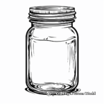 Small Empty Jar Coloring Pages for Kids 2