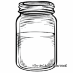 Small Empty Jar Coloring Pages for Kids 3