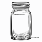 Small Empty Jar Coloring Pages for Kids 4