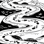 Snake Path Coloring Pages 3