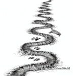 Snake Path Coloring Pages 4