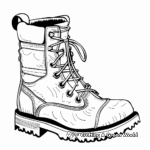 Snow Boot Winter Coloring Pages 2