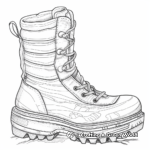Snow Boot Winter Coloring Pages 3