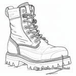 Snow Boot Winter Coloring Pages 4