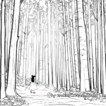 Snow White's Wintry Forest Coloring Pages 2